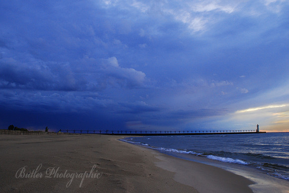 Sunset Blues - Manistee, Michigan