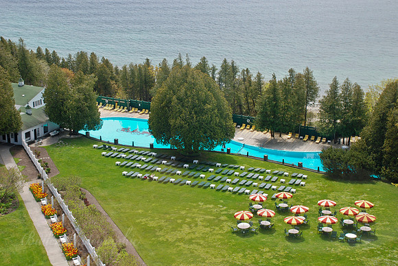 Grand Hotel Pool Area - Mackinac Island