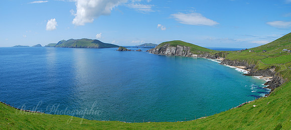 Slea Head and The Great Blasket Island Panoramic - Ireland