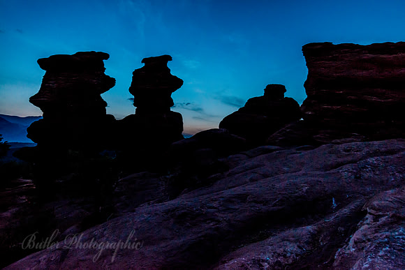 Garden Of The Gods at Sunset