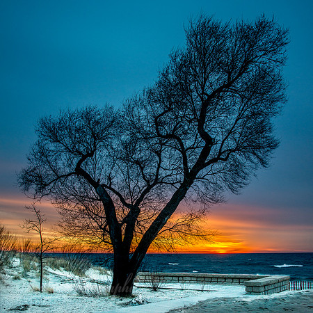 Winter Sunset in Empire