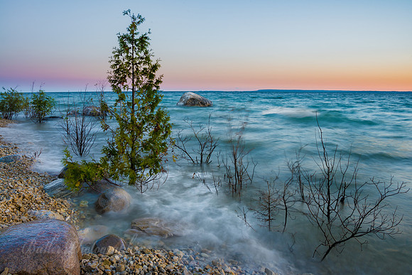 Early Morning at Mackinaw Point