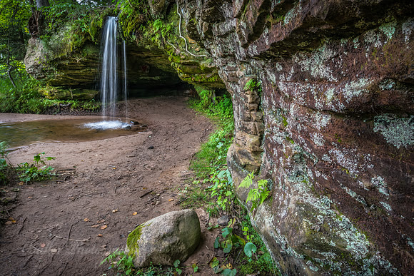 Sandstone Cliff of Scott Falls