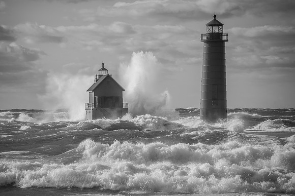 Grand Haven in B & W