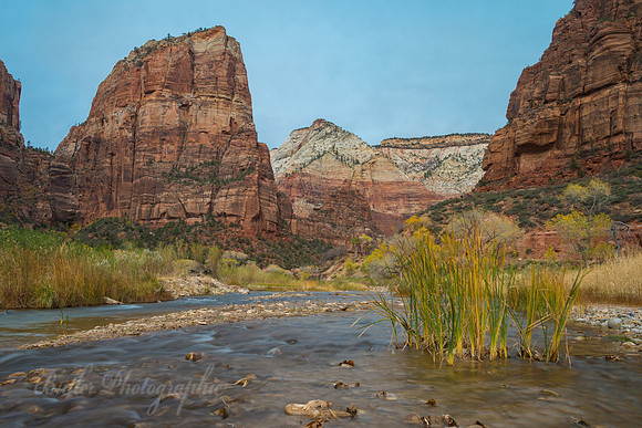 Virgin River at Big Bend Zion National Park