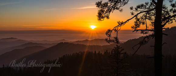 Sunset on Highway 180