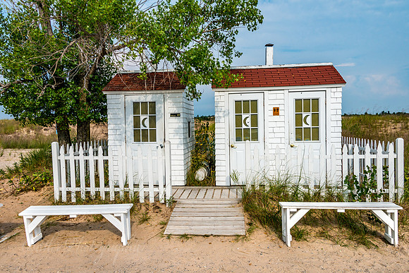 Big Sable Lighthouse - Artistic Outhouse