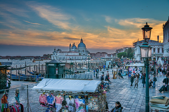 Riva degli Schiavoni at Sunset