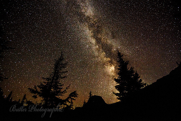 Night Sky - Takkakaw Falls - Yoho N.P.