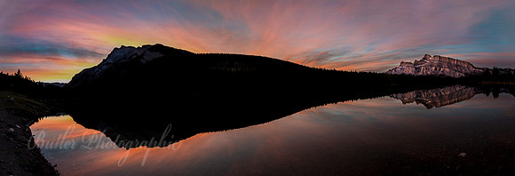 A Burst of Light - Two Jack Lake Sunrise