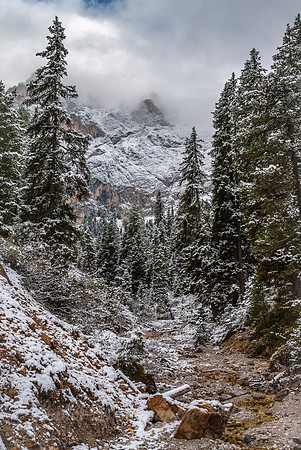 Badia Valley Early Snow - Italy