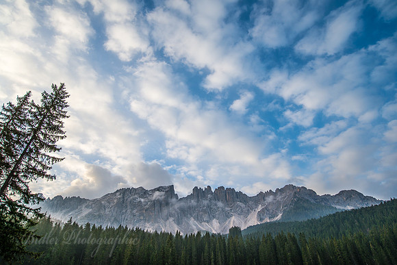 The Morning Sky of Lake Carezza - Italy