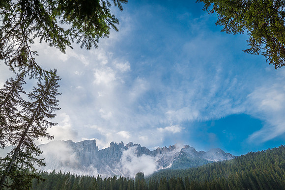 Lake Carezza Scenic Overlook - Italy